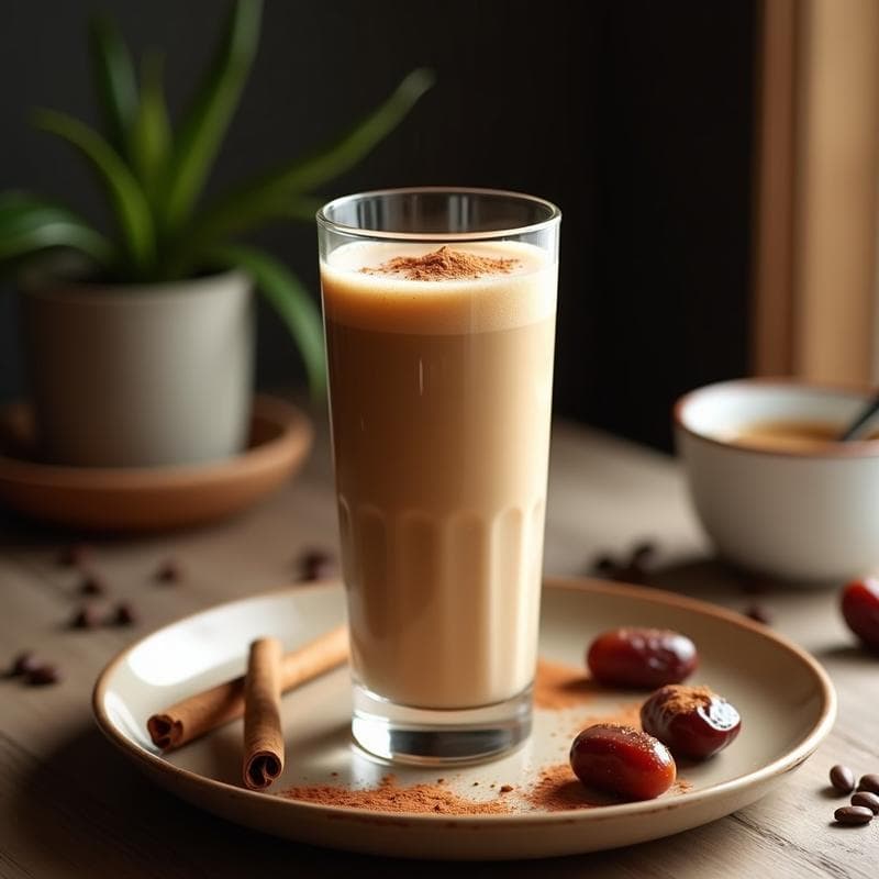 Batido de Café Arábica y Dátiles: Bebida Energizante Sin Azúcar para el Desayuno