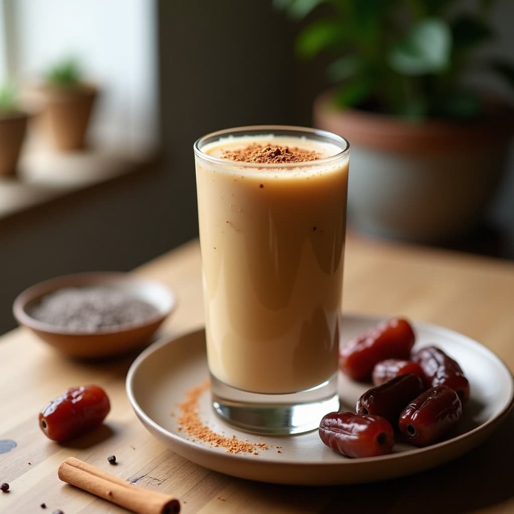 Batido de Café y Dátiles con Proteína de Guisante: Smoothie Energético Post-Entreno