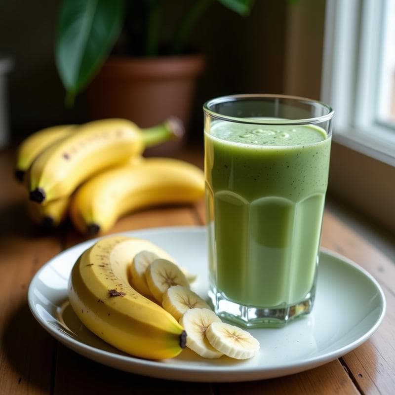 Batido de Espirulina y Plátano con Leche de Coco: Bebida Superfood Energizante en 3 Minutos
