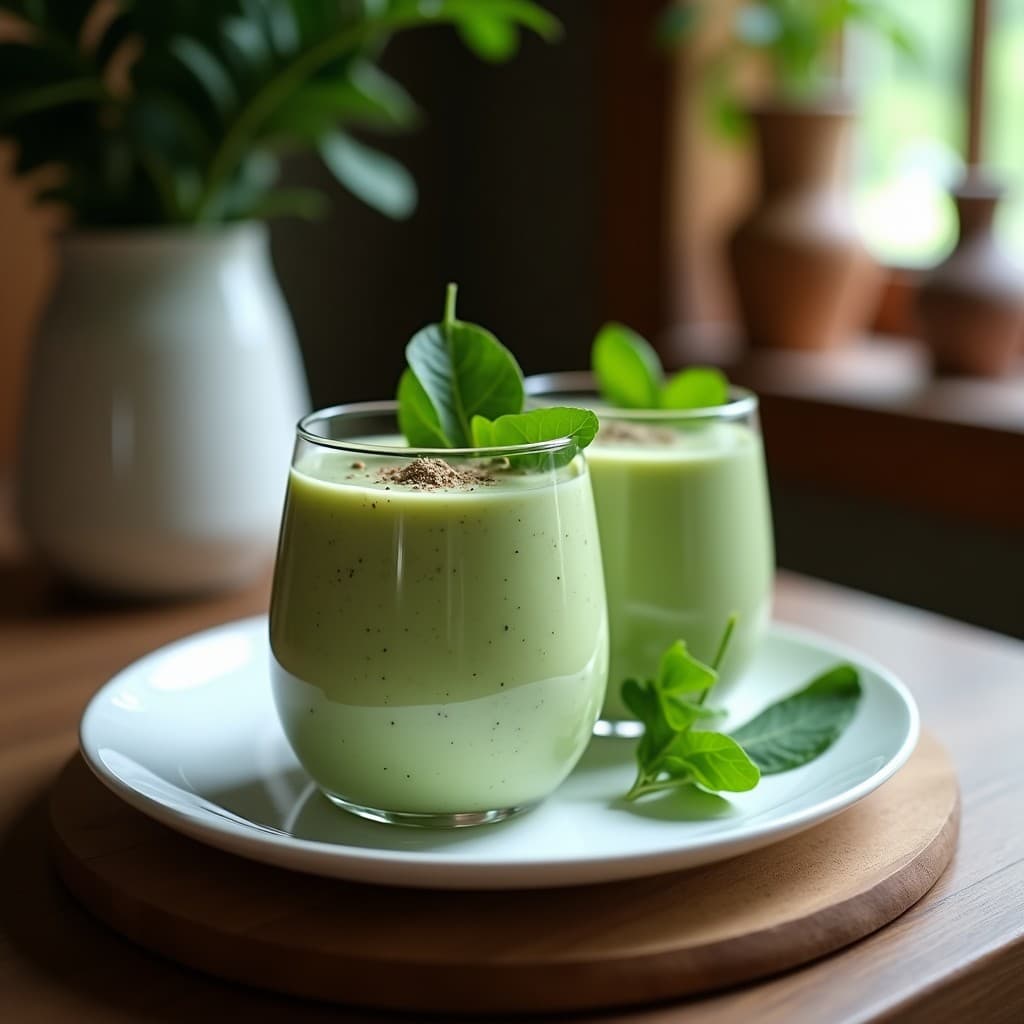 Batido de Leche de Coco, Espinacas y Polvo de Baobab: Bebida Africana Rica en Vitamina C y Hierro