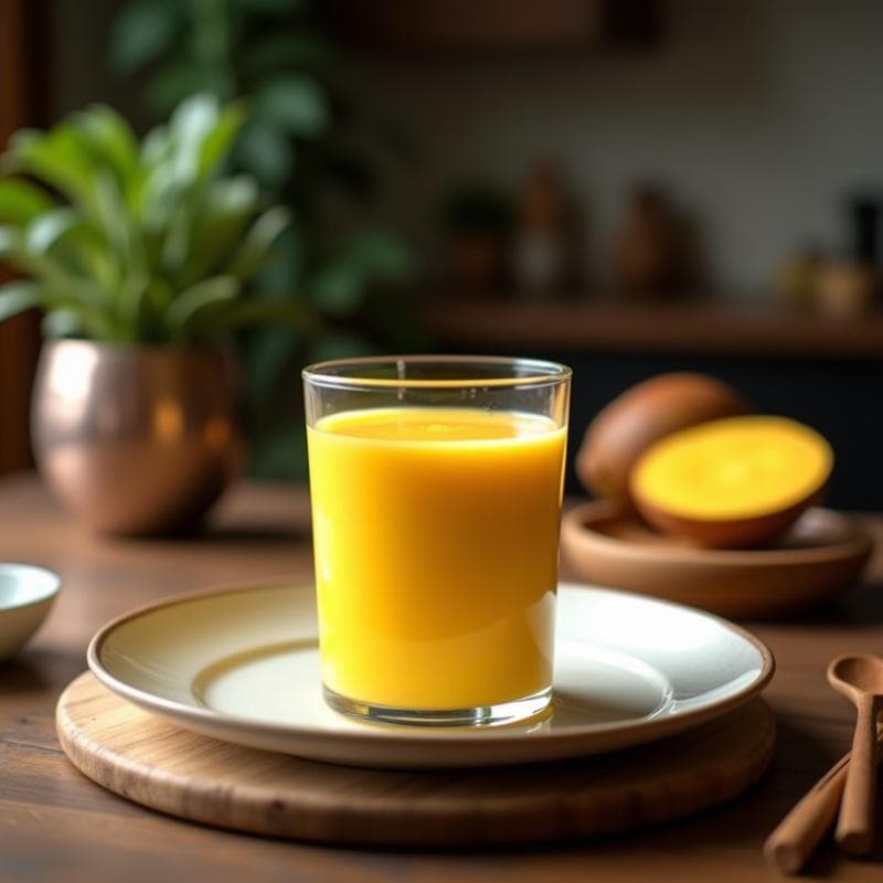 Batido de Mango y Turmérico con Leche de Coco: Bebida Antiinflamatoria y Vegana