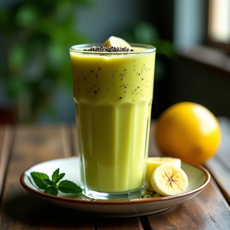 Batido de Moringa y Maracuyá con Semillas de Chía: Bebida Desintoxicante Tailandesa