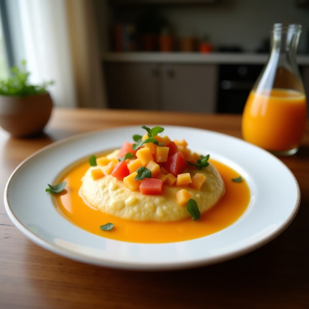 Batido de Papaya y Chía con Zumo de Naranja Sanguina: Bebida Tropical Antiestrés