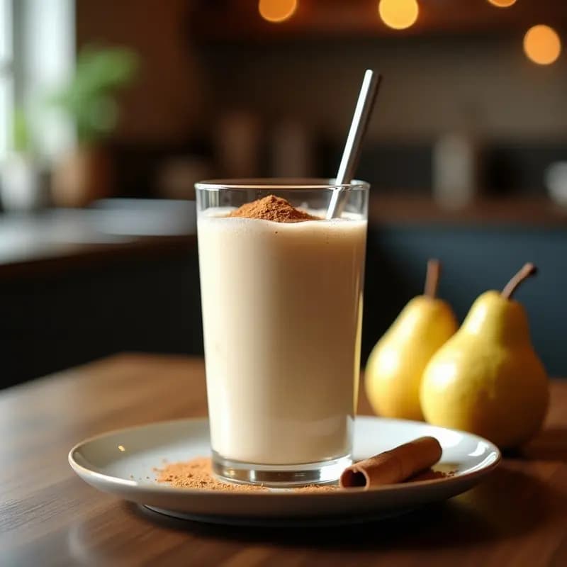 Batido de Pera y Canela con Proteína de Guisante: Bebida Detox y Energética para el Gimnasio