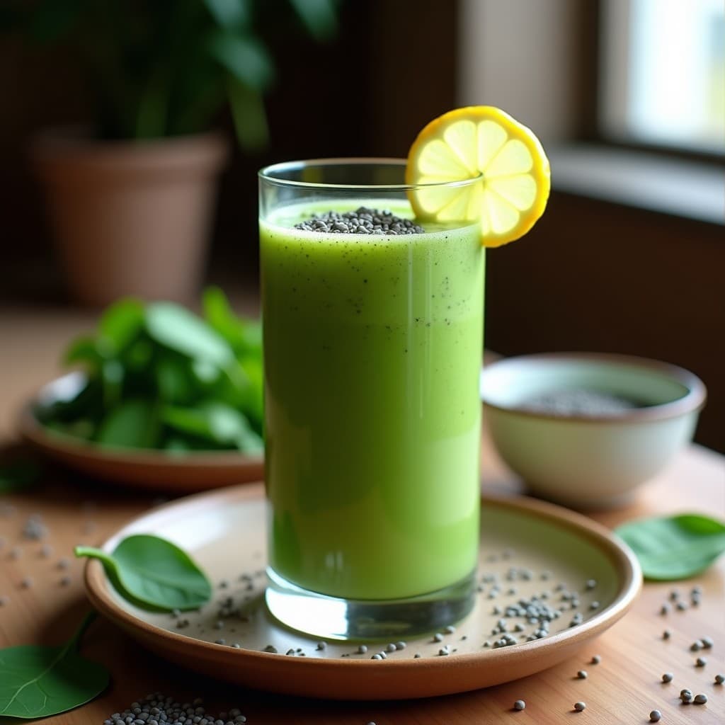 Batido Verde de Kiwicha y Espinacas: Desayuno Andino Alto en Proteína