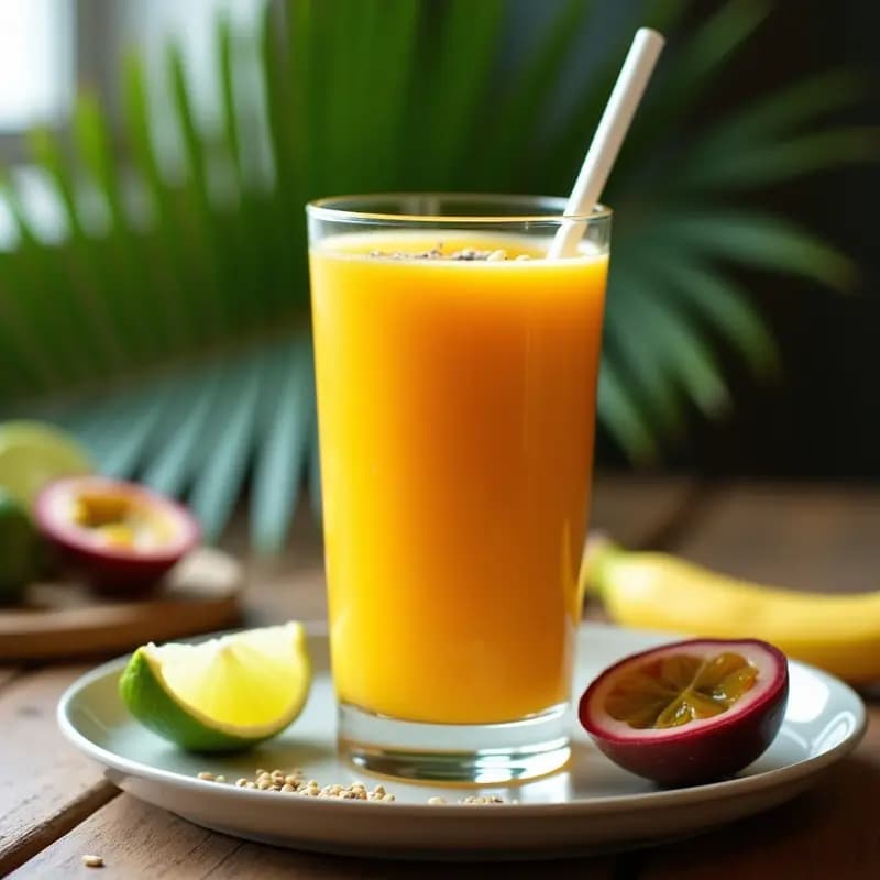 Bebida de Acerola y Maracuyá con Semillas de Chía: Batido Antioxidante Brasileiro