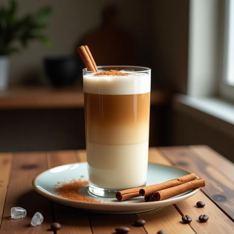 Bebida de Avena y Canela con Espuma de Café: Receta Vegana Sin Azúcar y Energizante
