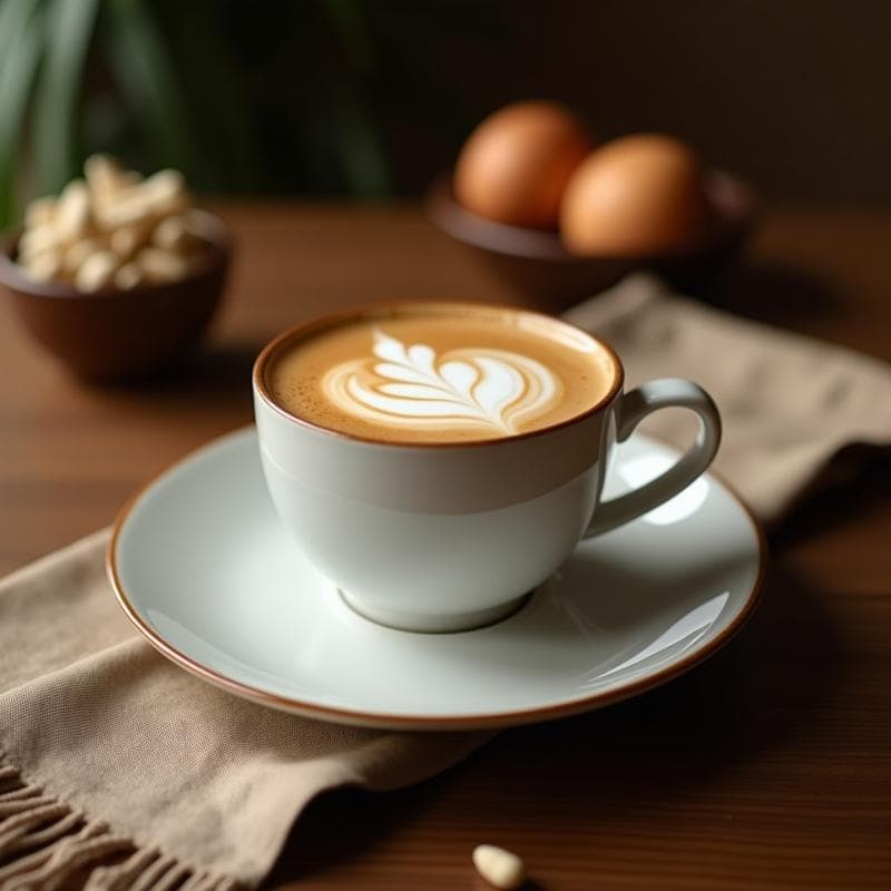 Bebida de Café Arábica con Cardamomo y Leche de Coco: Latte Especiado Sin Lactosa
