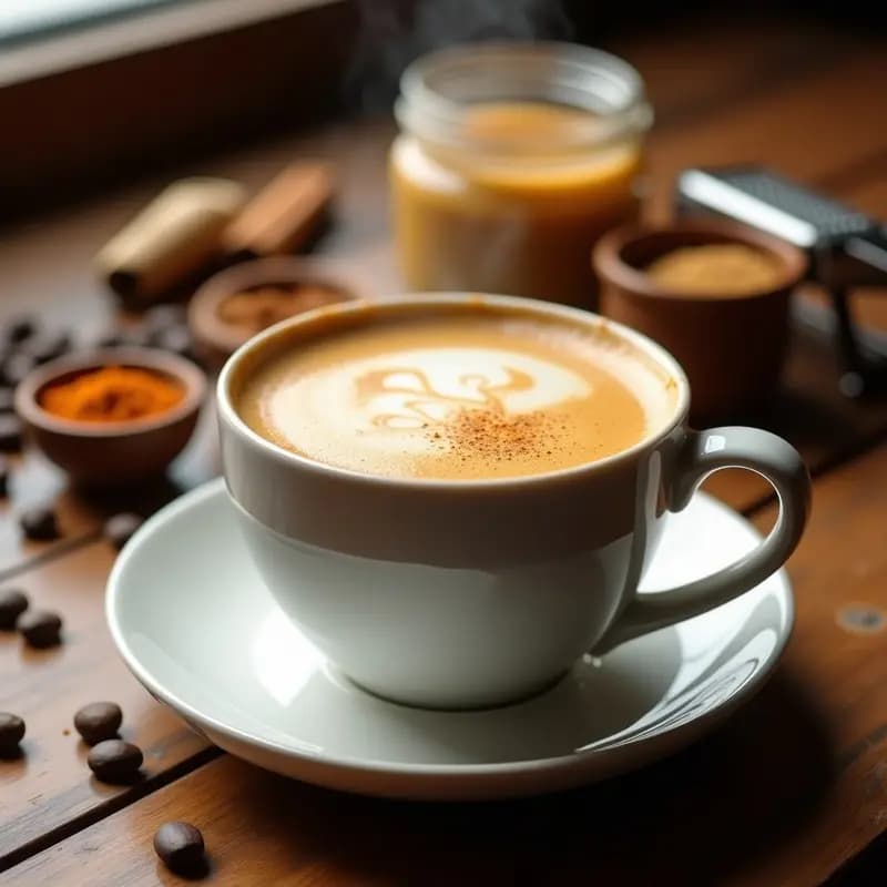 Bebida de Café con Especias y Mantequilla de Almendra: Receta Keto Tipo Bulletproof
