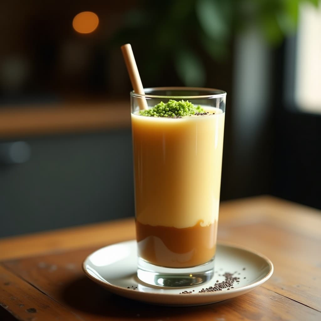 Bebida de Café Frío con Leche de Tigre y Jengibre: Energizante Peruano-Japonés