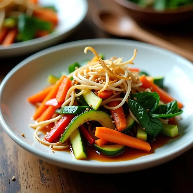 Bektion de Verduras al Vapor con Salsa de Soja: Receta Coreana Ligera y Saludable