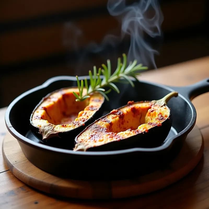 Berenjenas Asadas Ahumadas: Receta en Sartén Sin Horno con Toque a Leña