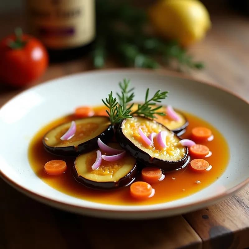 Berenjenas en Escabeche con Vinagre de Moscatel: Receta Tradicional Andaluza en 30 Minutos
