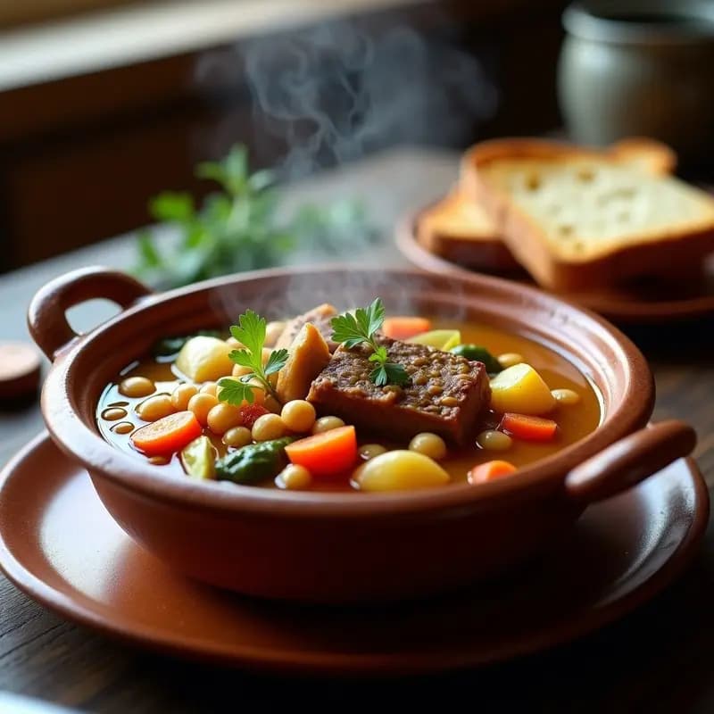 Berza Andaluza con Garbanzos y Costilla: Cocido Invernal Completo y Nutritivo