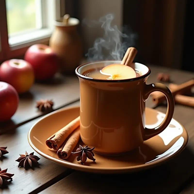 Bieren de Manzana y Canela: Bebida Alemana Caliente Sin Alcohol