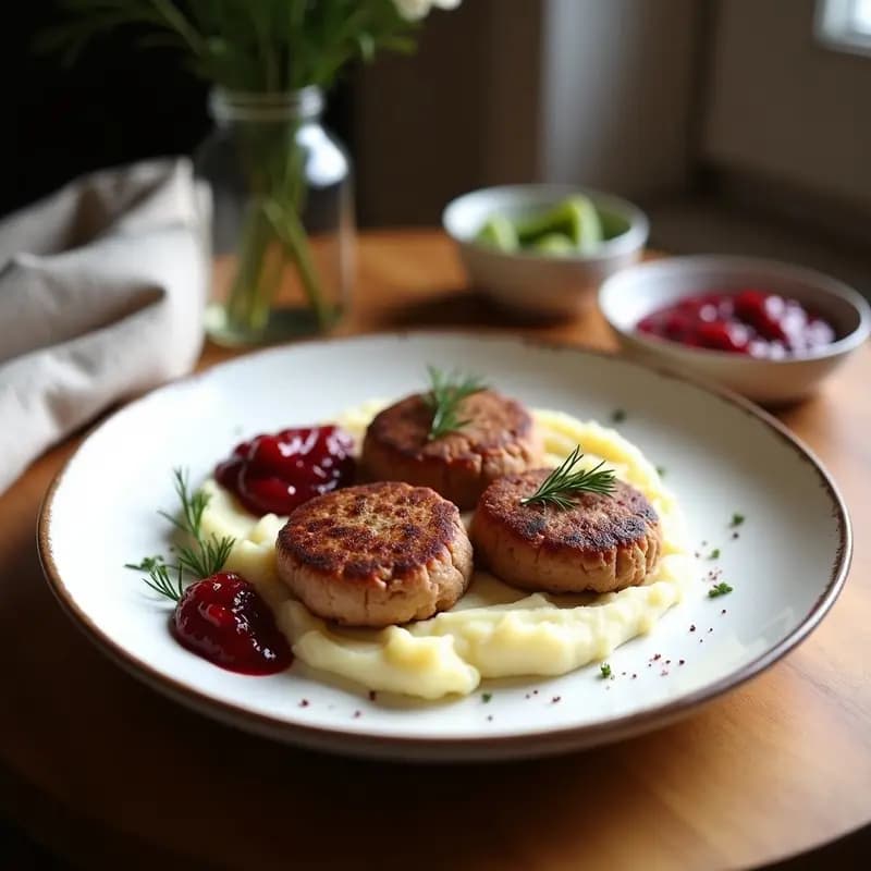 Biffes à la Lindströms: Hamburguesas Suecas de Carne y Remolacha