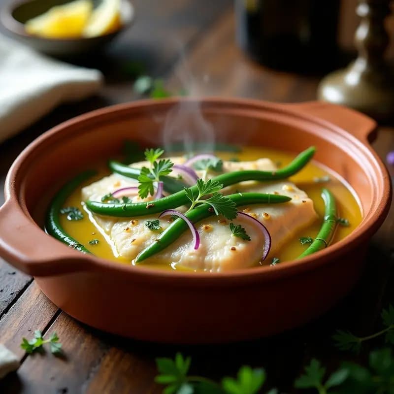 Bilibi de Merluza con Pimientos Verdes: Receta Vasca Ligera y Sin Gluten en 25 Minutos