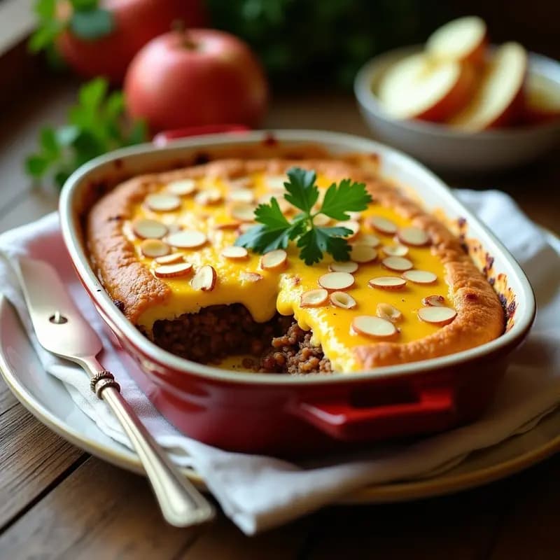 Bobotie Sudafricano con Carne Picada y Curry: Receta Tradicional con Toque Dulce
