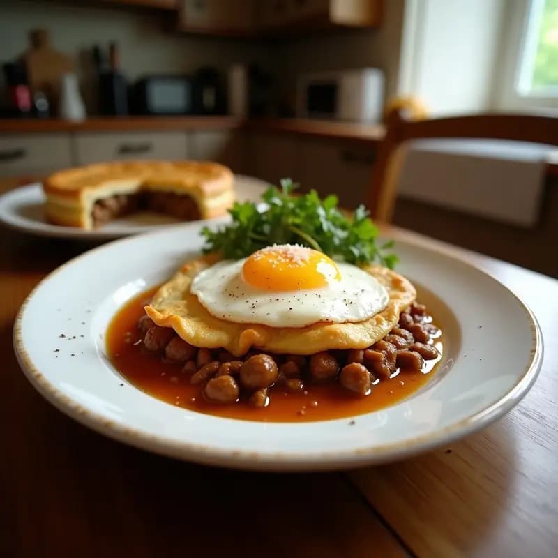 Bobotie Sudafricano: Pastel de Carne Especiado con Huevo y Leche de Coco