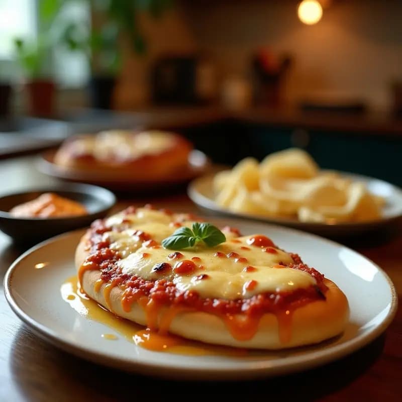 Bocadillo Pizza Crujiente con Queso Fundido: Receta Express en Sartén para Antojos Intensos