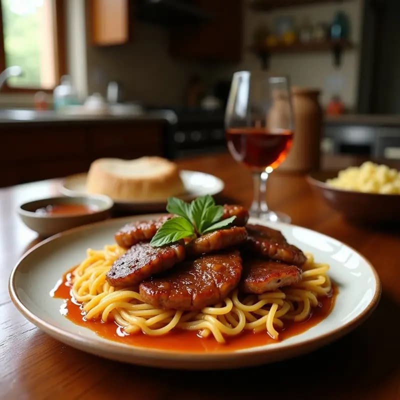 T tin de Ternera con Salsa de Tamarindo: Receta Vietnamita Dulce y Picante en Sartén