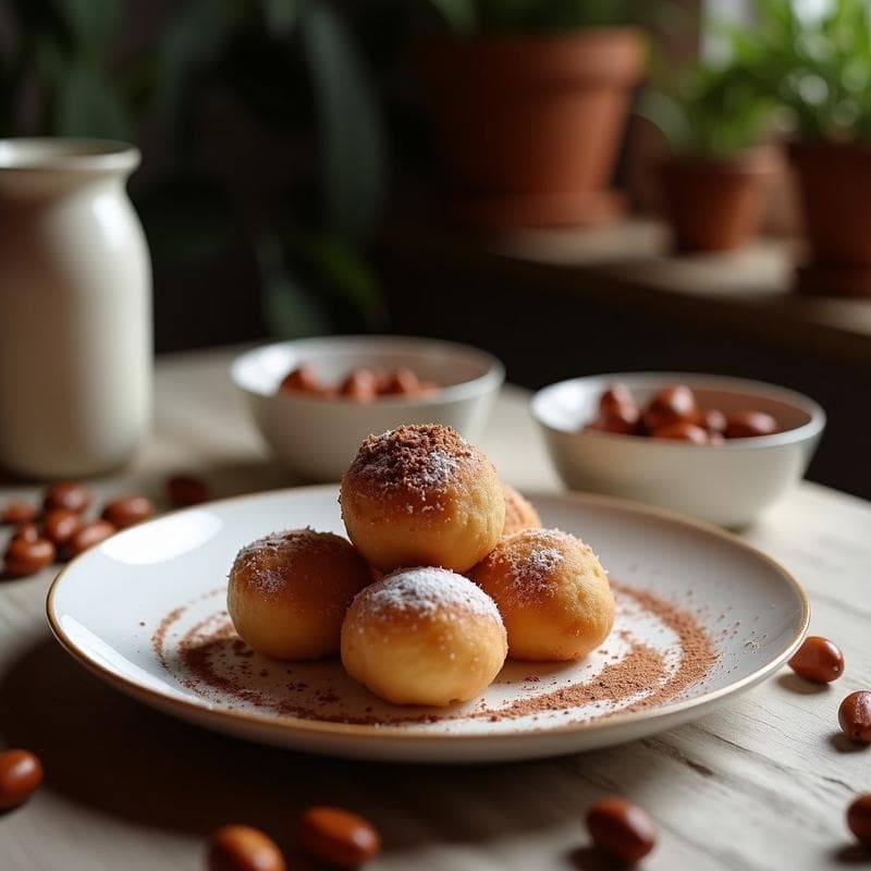Bolitas de Avena y Cacao con Mantequilla de Almendras: Desayuno Vegano Sin Azúcar