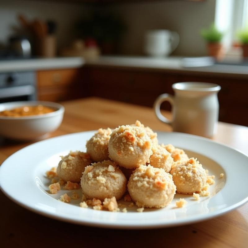Bolitas de Coco y Limón Confitado: Postre Keto y Crujiente con Esencia de Cardamomo
