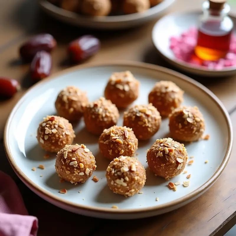 Bolitas de Dátiles y Almendra con Esencia de Rosa: Snack Crudivegano y Afrodisíaco