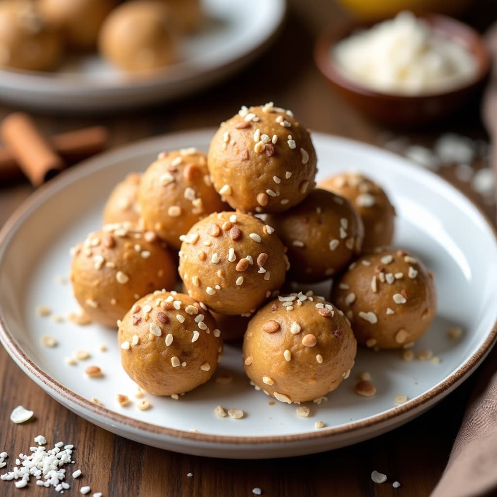 Bolitas de Semilla de Girasol y Tahini: Snack Keto Sin Horno con Canela