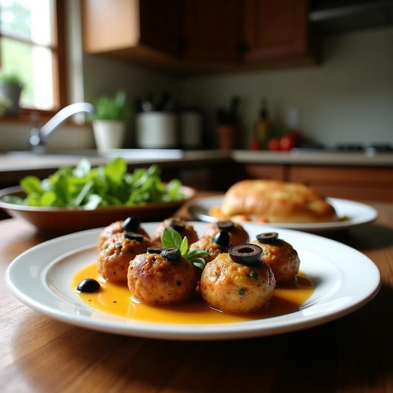 Bolitas de Queso de Cabra y Aceitunas Negras: Aperitivo Mediterráneo Sin Horno