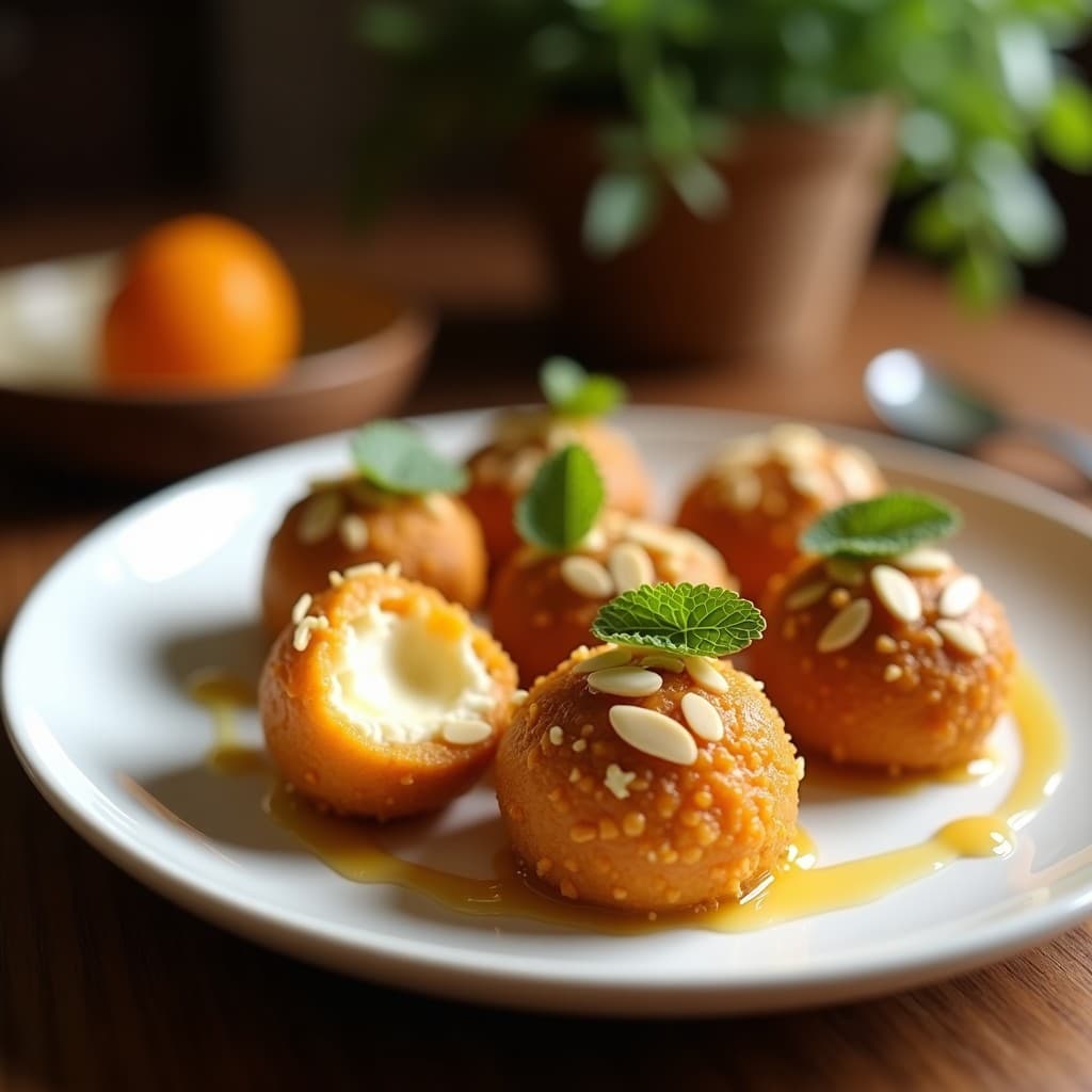 Bolitas de Queso de cabra y Albaricoque con Almendras: Aperitivo Persa en Airfryer