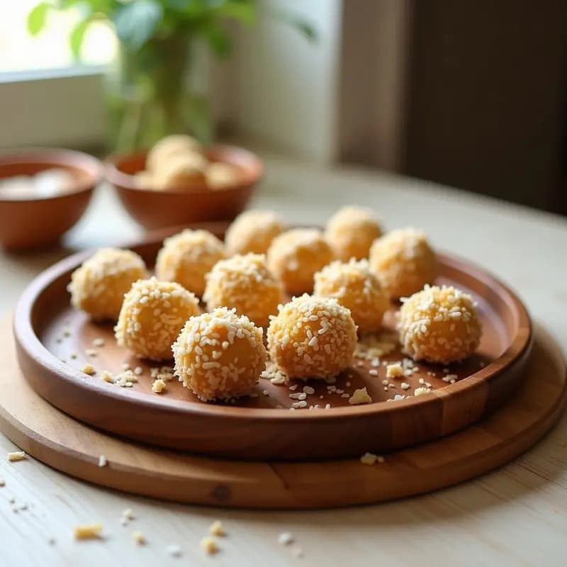 Bolitas de Quinoa y Algodón de Azúcar de Stevia: Snack Dulce Keto para Niños
