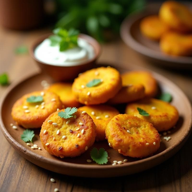 Bollitos de Plátano Macho y Cúrcuma: Aperitivo Vegano Crujiente en Airfryer