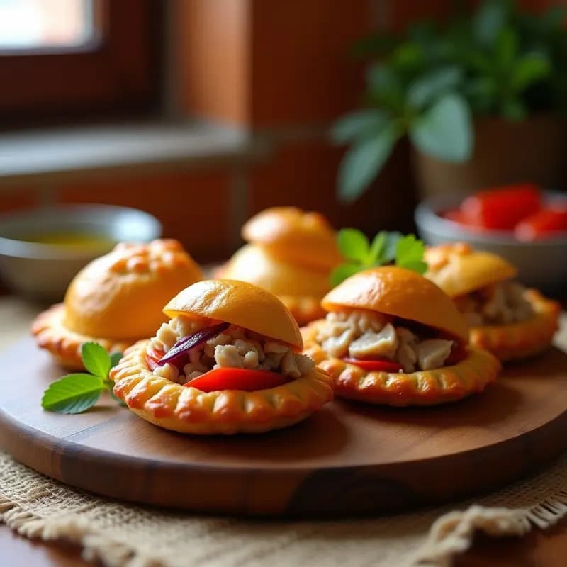 Bollo Preñao Canario con Atún y Pimientos: Receta en Airfryer