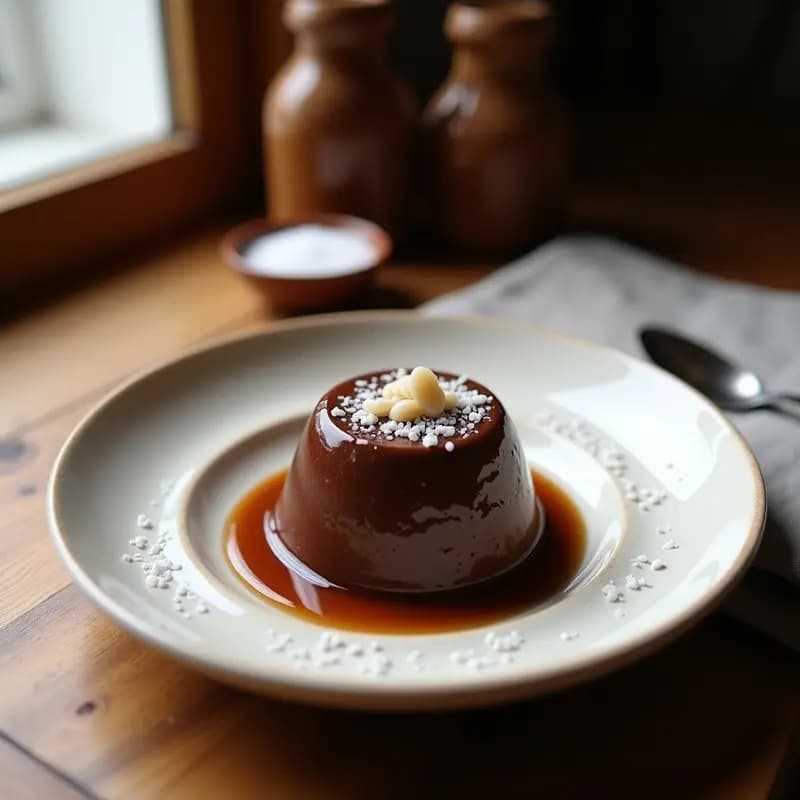 Bompot de Chocolate y Avellanas: Postre Francés Keto con Topping de Sal Marina