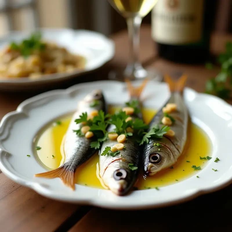 Boquerones en Vinagre con Ajo y Perejil: Aperitivo Andaluz Fresco y Rápido