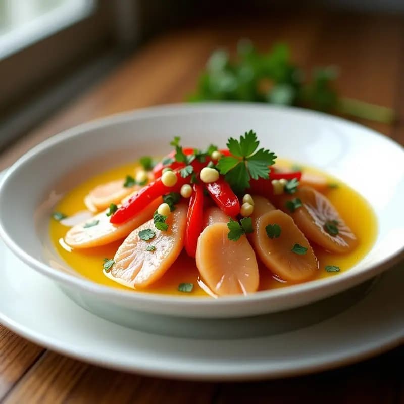 Boquerones en Vinagre con Pimientos Asados y Ajo Picado: Aperitivo Andaluz en 15 Minutos