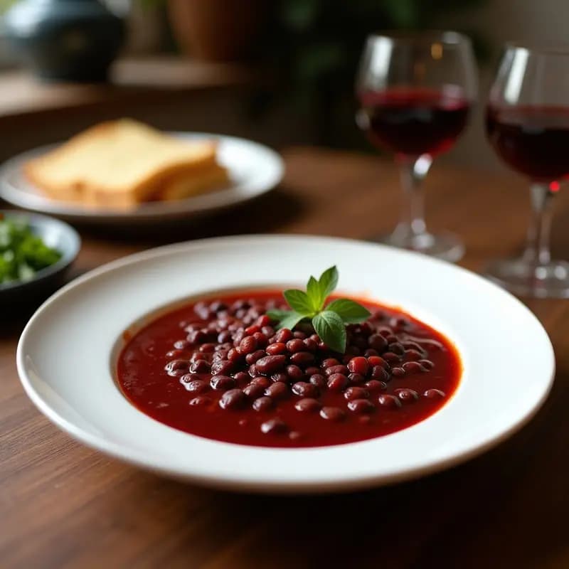 Borscht de Remolacha y Frijoles Negros: Sopa Ucraniana Vegana y Rápida en 20 Minutos