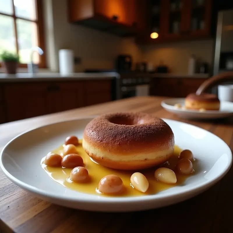 Boule de Nuez y Cacao: Postre Francés Keto con Harina de Almendra y Eritritol
