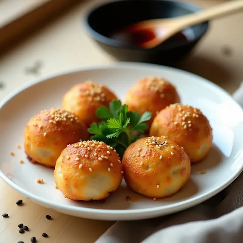 Boulettes de Berenjena y Hatcho Misso: Albóndigas Japonesas Veganas en Sartén