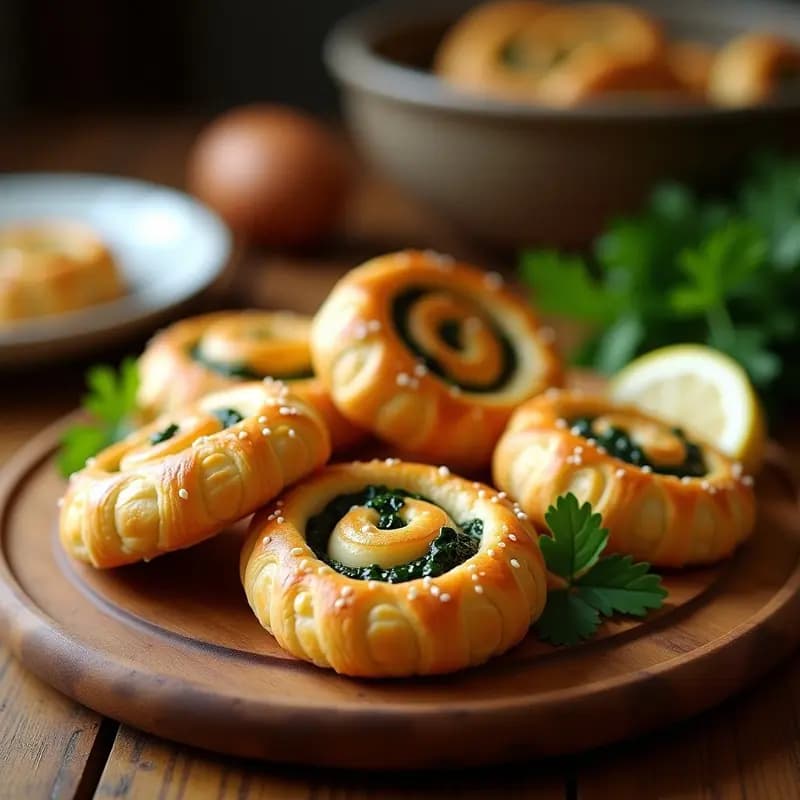 Bourek de Espinacas y Queso Halloumi: Aperitivo Turco en Hojaldre Casero