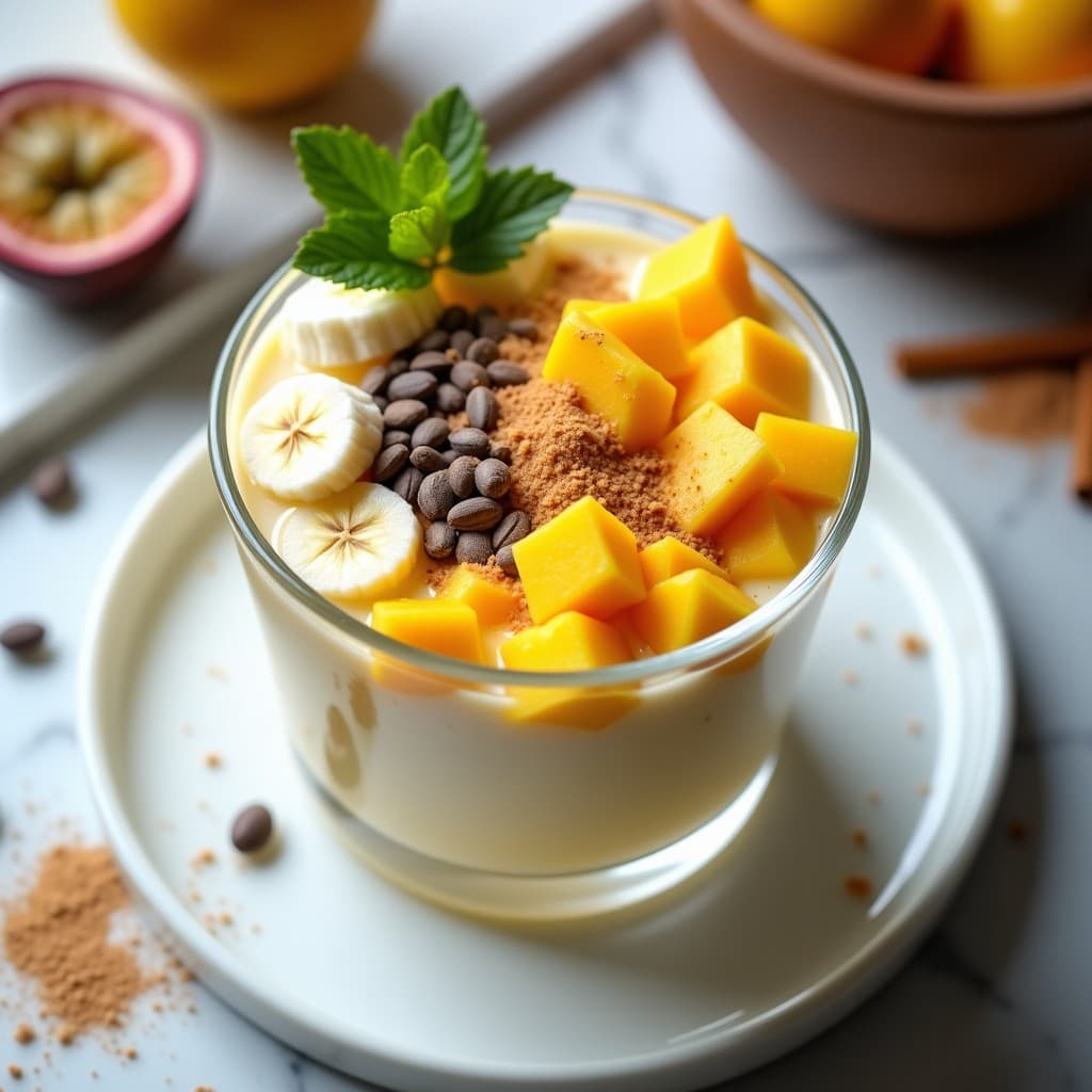 Bowl de Kéfir de Agua con Frutas Tropicales y Semillas de Sacha Inchi: Desayuno Probiótico en 5 Minutos