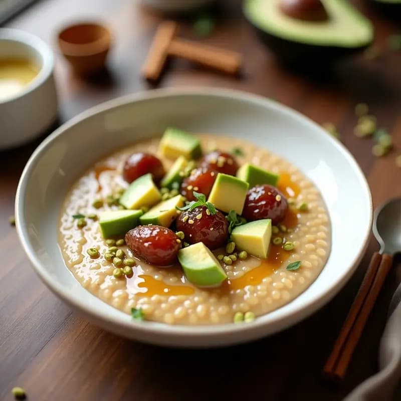 Bowl de Sémola con Leche y Dátiles: Desayuno Magrebí Energético y Sin Gluten