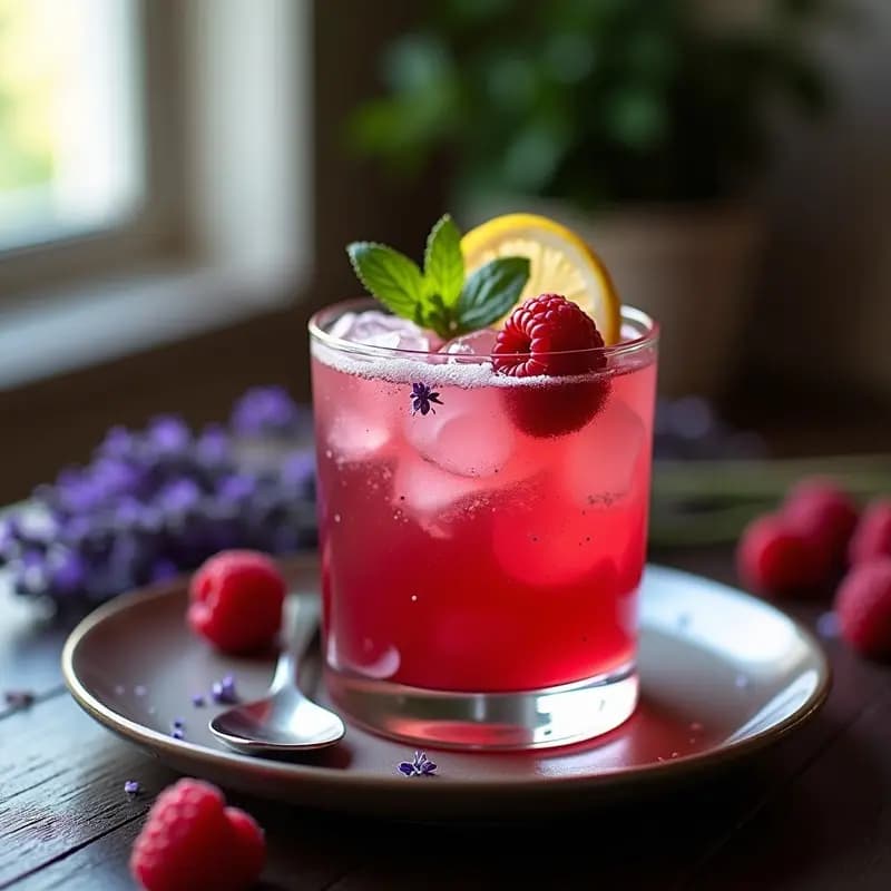 Bramble de Frutos Rojos y Lavanda: Cóctel Británico Sin Alcohol y Diurético