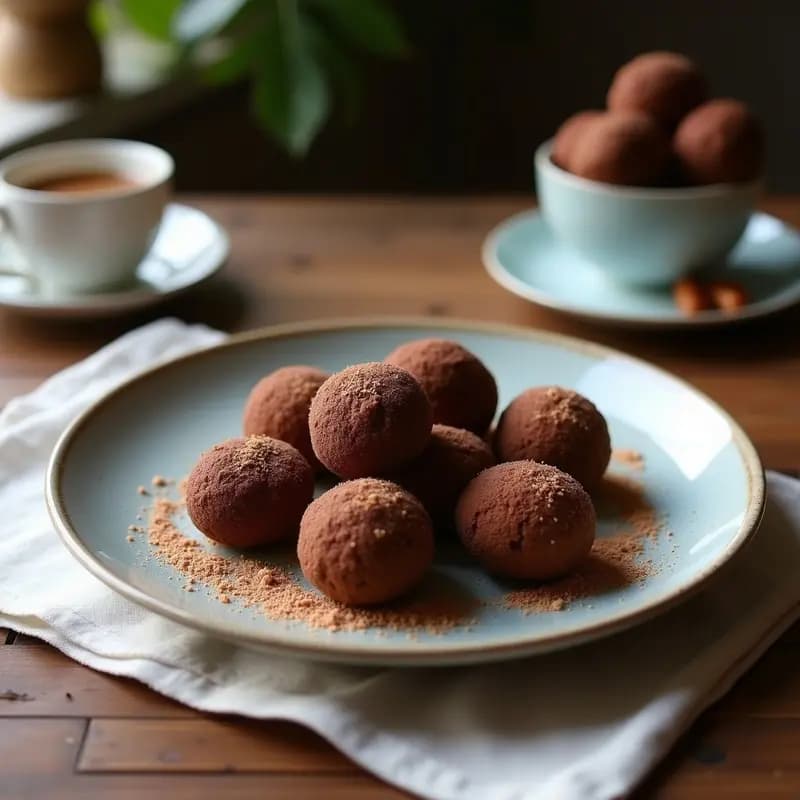 Brigadeiros de Cacao y Almendras: Postre Brasilero Vegano Sin Lactosa