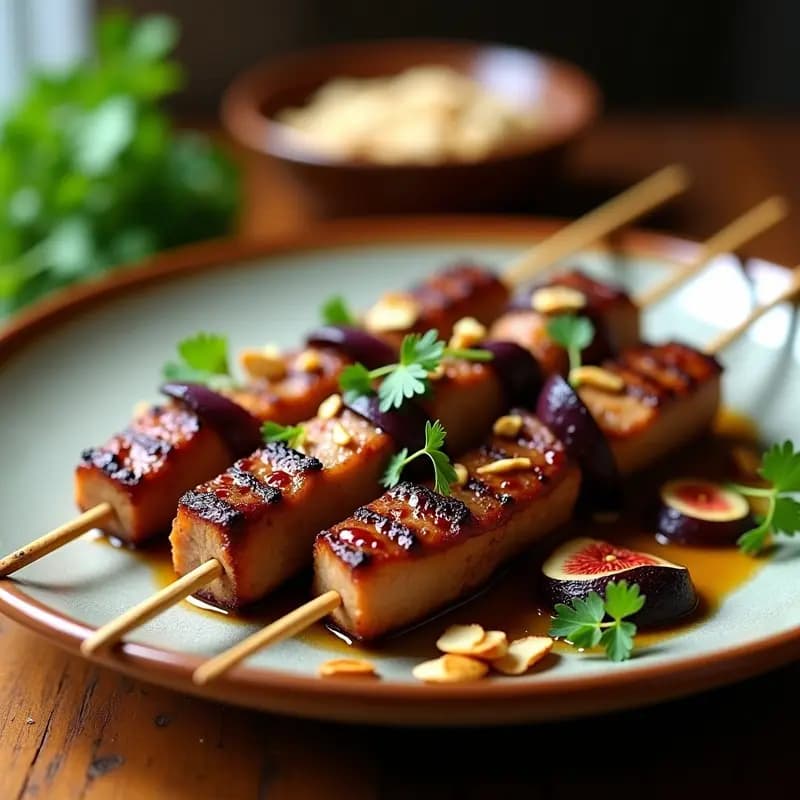 Brochetas de Cordero y Higos al Horno: Receta Árabe Fácil y Elegante para Impresionar