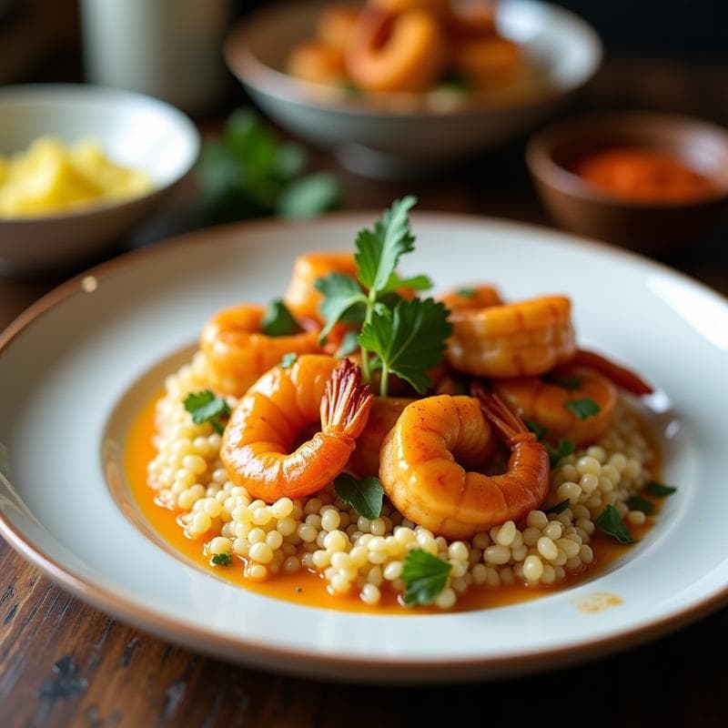 Brochetas de Gamberones al Ajillo y Limón con Quinoa: Receta en Airfryer Baja en Calorías y Alta en Proteína