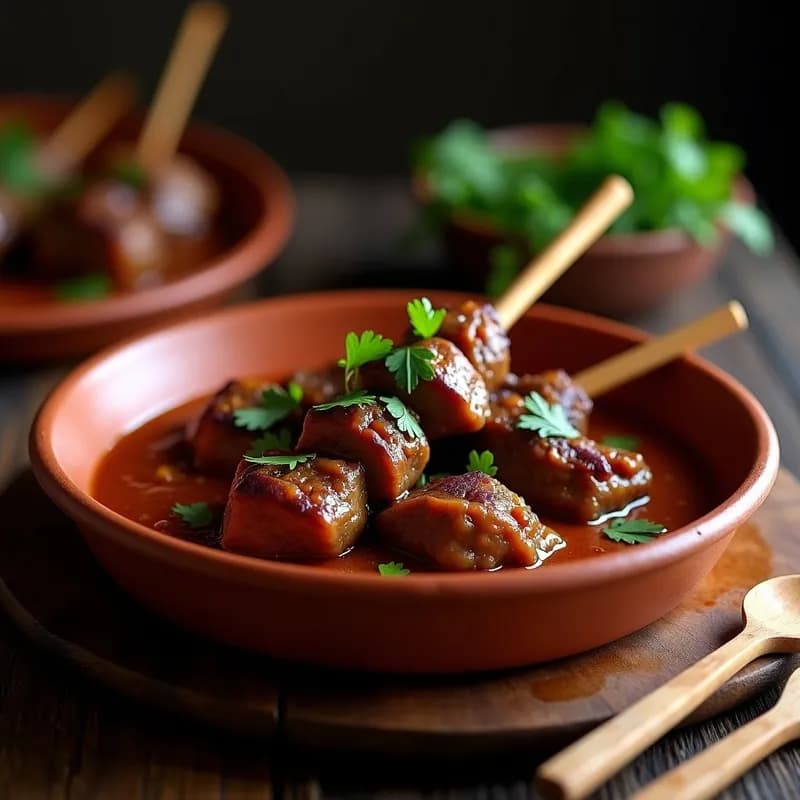 Brochetas Morunas de Cordero y Yebra: Receta Tradicional en Olla Lenta con Especias