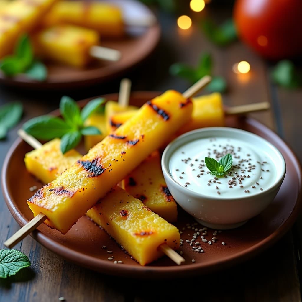 Brochetas de Piña Asada con Salsa de Tajín y Yogur Griego: Postre Méxicano Keto