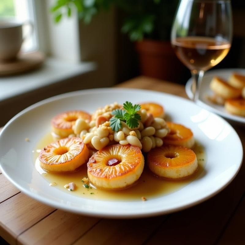 Brochetas de Piña Caramelizada y Bacalao al Miso: Receta Fusion en Thermomix